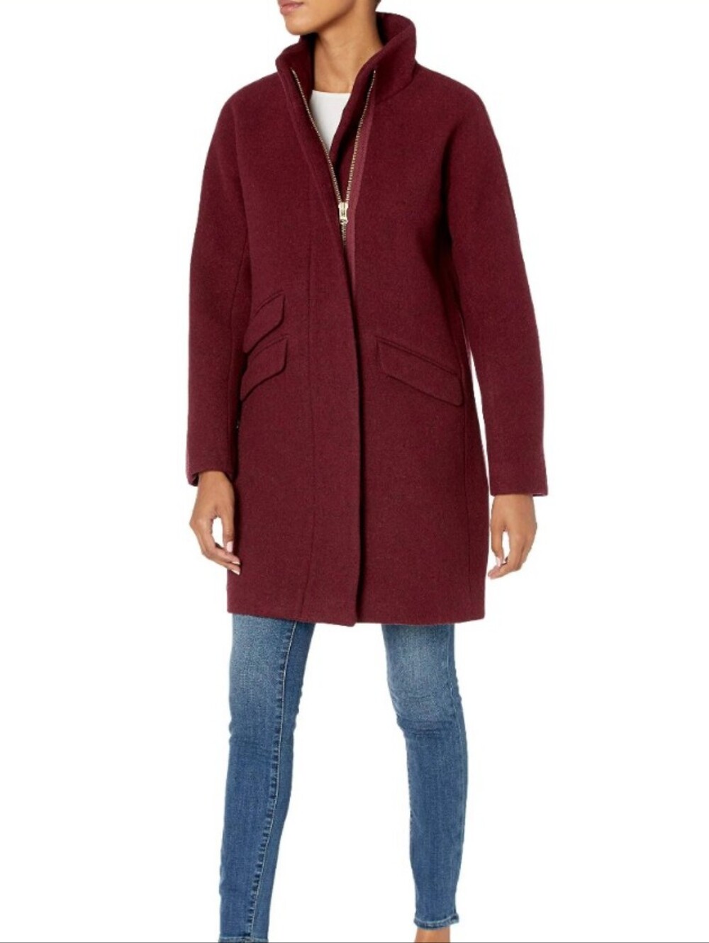 J. Crew wool Cocoon Coat Italian Stadium Cloth Nello Gori